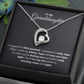 To My Granddaughter Forever Love Necklace