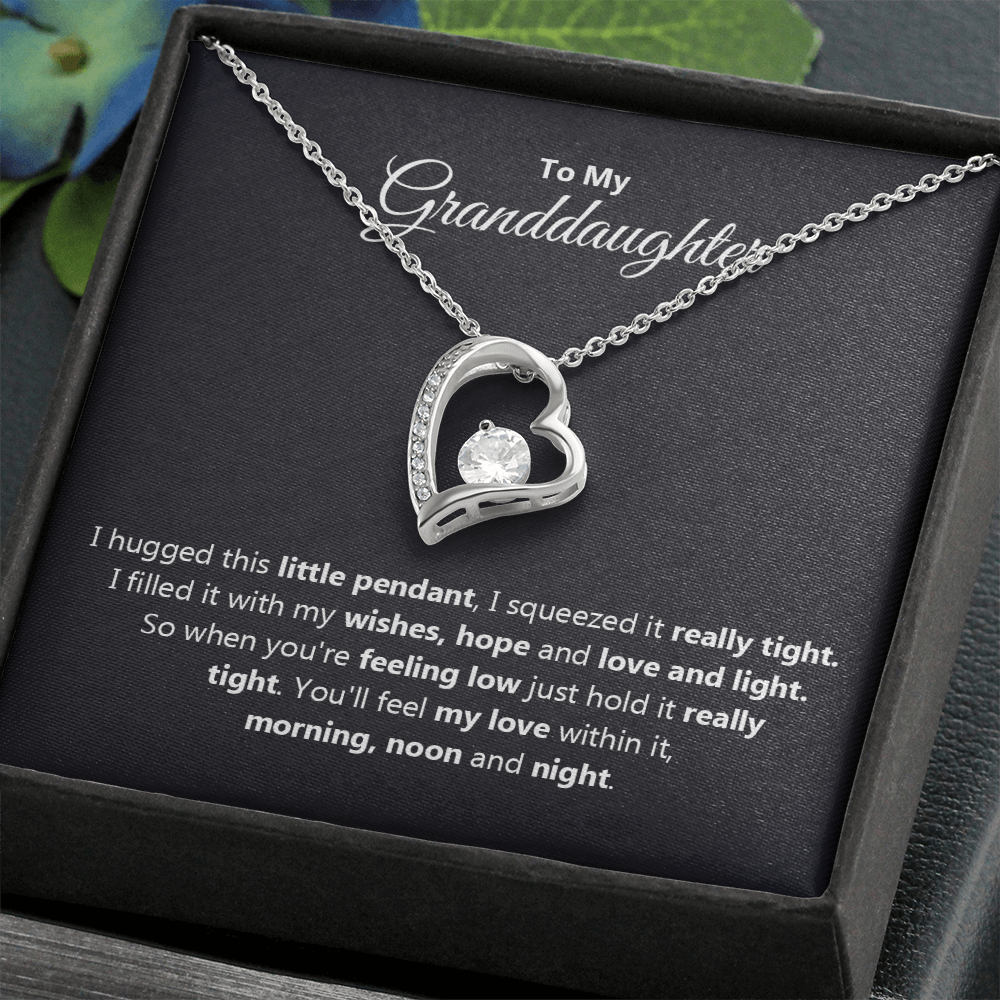 To My Granddaughter Forever Love Necklace