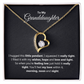 To My Granddaughter Forever Love Necklace