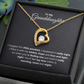 To My Granddaughter Forever Love Necklace