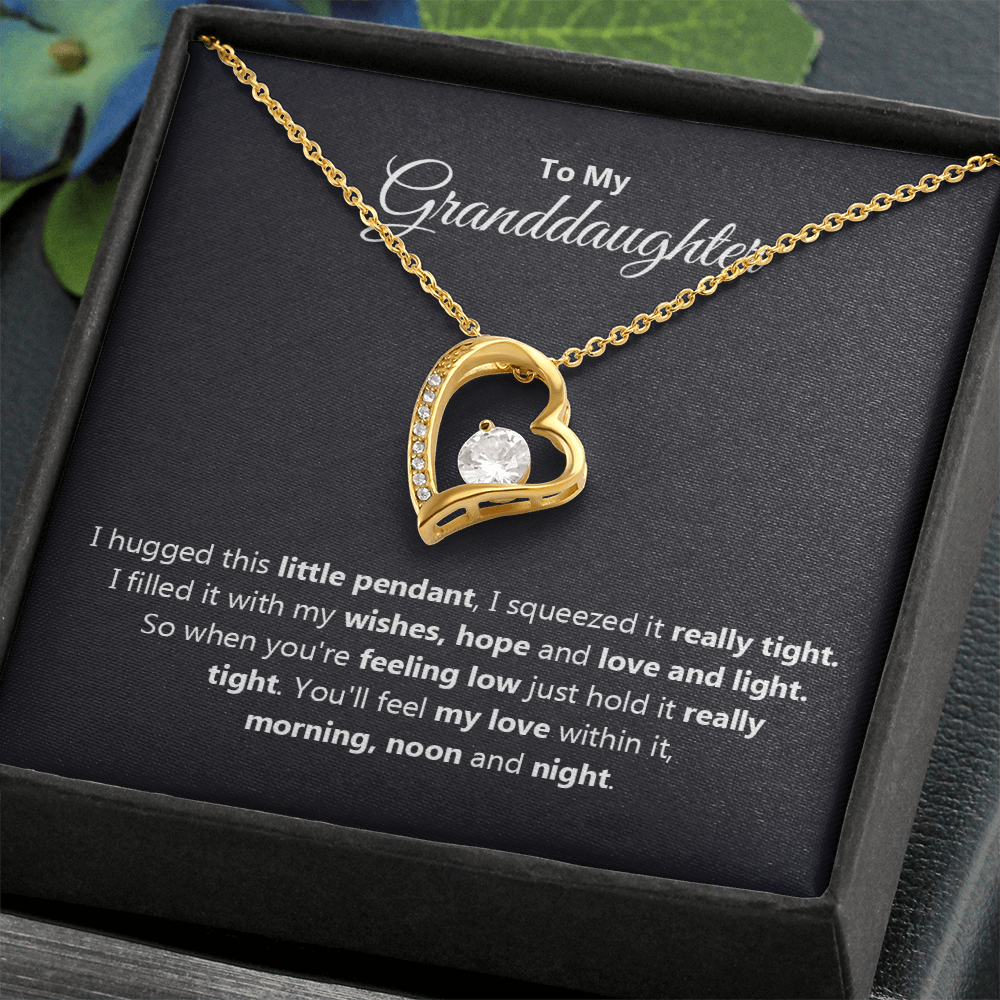 To My Granddaughter Forever Love Necklace