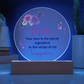 Mom Your love is the secret Circle Acrylic Plaque!