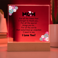Mom for all the times plaque