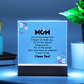 Mom for all the times plaque