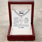 To My Handsome Son Artisan Cross with Cuban Link