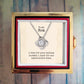 To my Mom A Rose for your endless warmth Love Knot Necklace