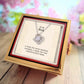 To my Mom A Rose for your endless warmth Love Knot Necklace