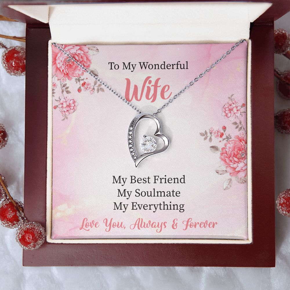 To My Wife My Soulmate Forever Love Necklace