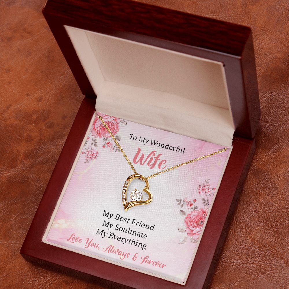 To My Wife My Soulmate Forever Love Necklace