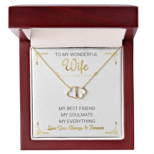 To My Wonderful Wife Everlasting Love Necklace