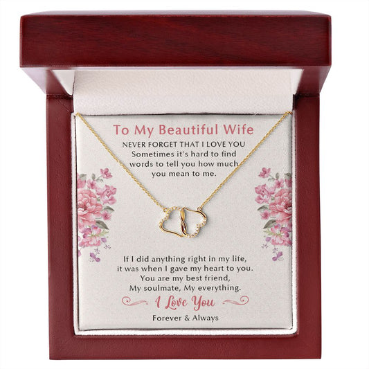 Wife Everlasting Love Necklace My Beautiful Wife