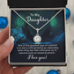 To My Daughter One Of The Greatest Joy Eternal Hope Necklace