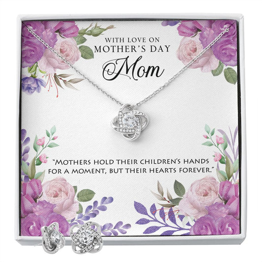 Mothers Day With Love Knot Necklace