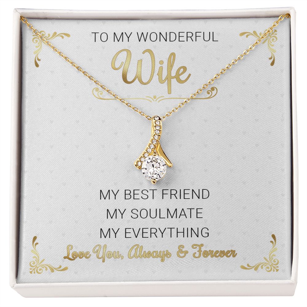 To My Wonderful Wife Alluring Necklace