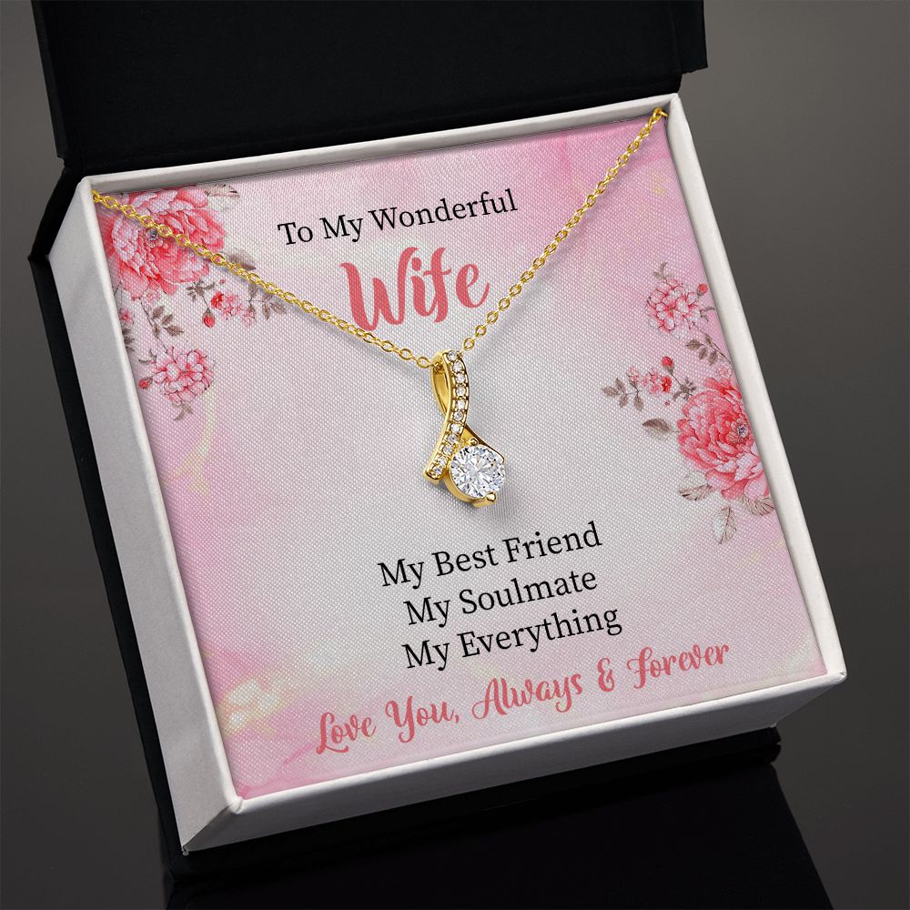 To My Wonderful Wife Alluring Necklace