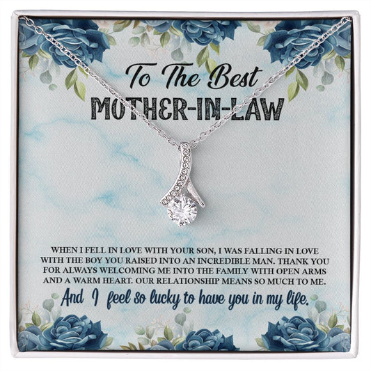 To The Best Mother In Law Alluring Beauty necklace