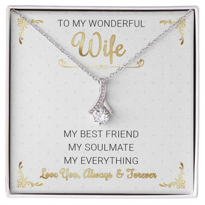 To My Wonderful Wife Alluring Necklace