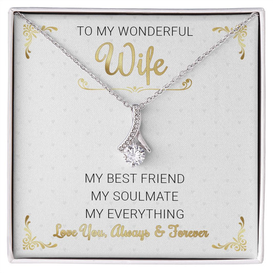 To My Wonderful Wife Alluring Necklace