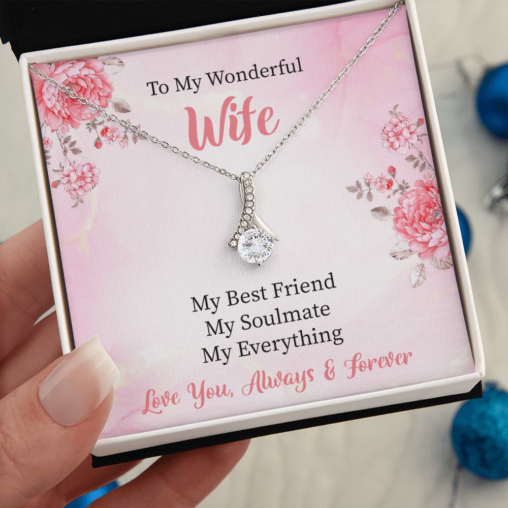 To My Wonderful Wife Alluring Necklace