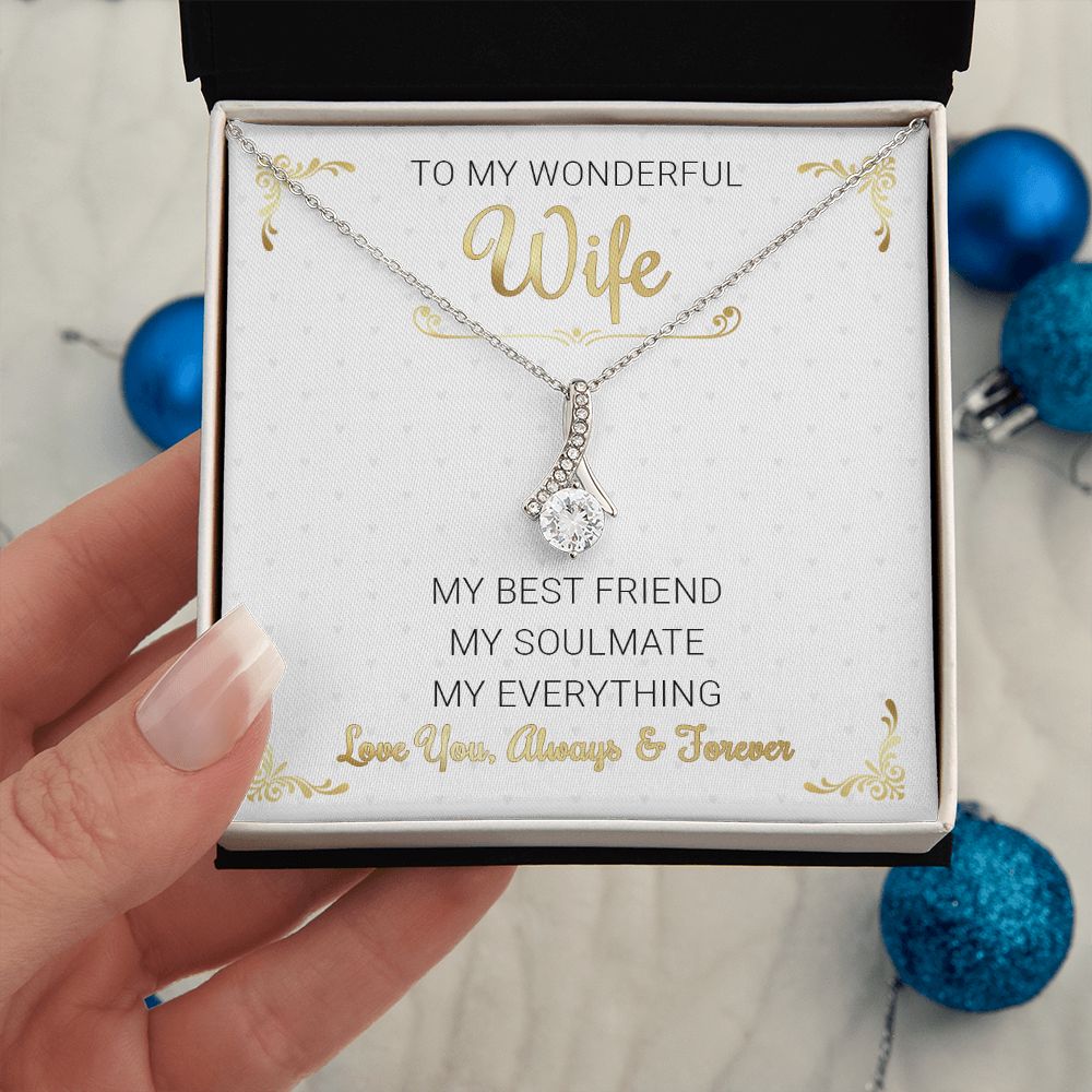 To My Wonderful Wife Alluring Necklace