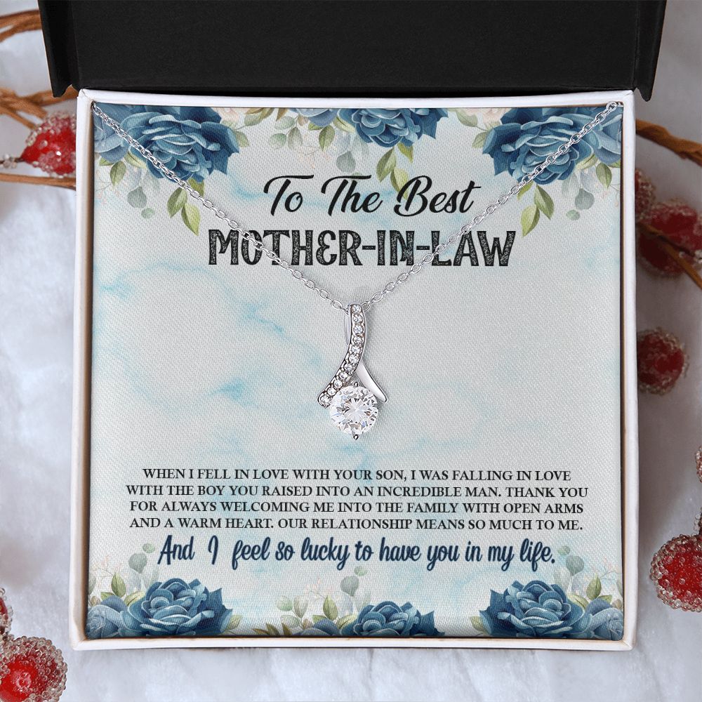 To The Best Mother In Law Alluring Beauty necklace