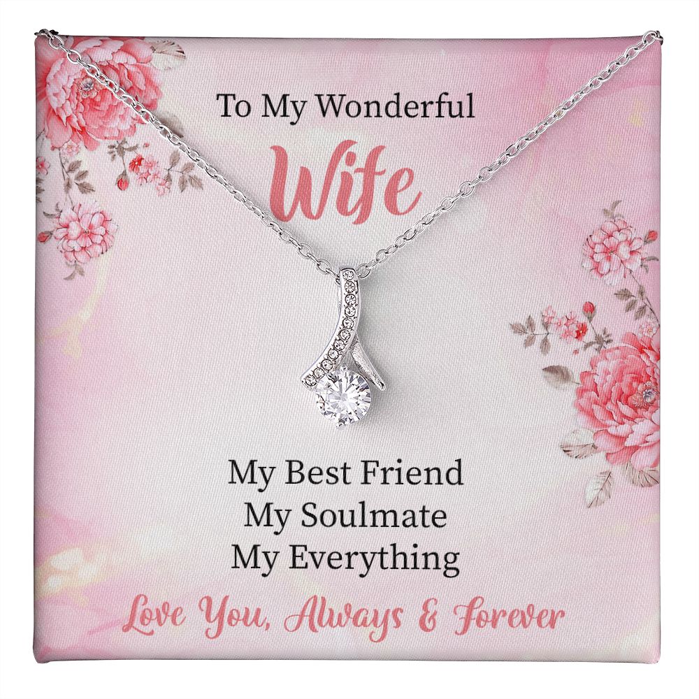 To My Wonderful Wife Alluring Necklace