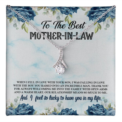 To The Best Mother In Law Alluring Beauty necklace