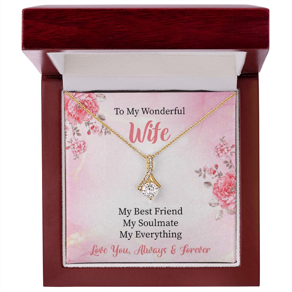 To My Wonderful Wife Alluring Necklace