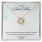 To My Bonus Mom Love Knot Necklace