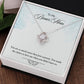 To My Bonus Mom Love Knot Necklace