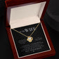 To My WIFE I Promise Love Knot Necklace