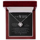 To My WIFE I Promise Love Knot Necklace