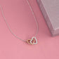 To My Beautiful Wife Forever & Always Interlocking Hearts Necklace