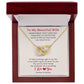 To My Beautiful Wife Forever & Always Interlocking Hearts Necklace