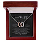 To My WIFE I Promise Two Hearts Necklace