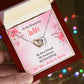 To My Wife my Best Friend Our Interlocking Hearts Necklace