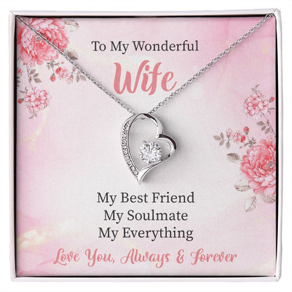 To My Wife My Soulmate Forever Love Necklace