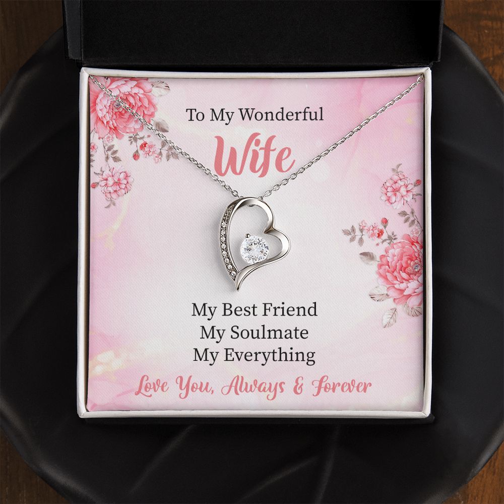 To My Wife My Soulmate Forever Love Necklace