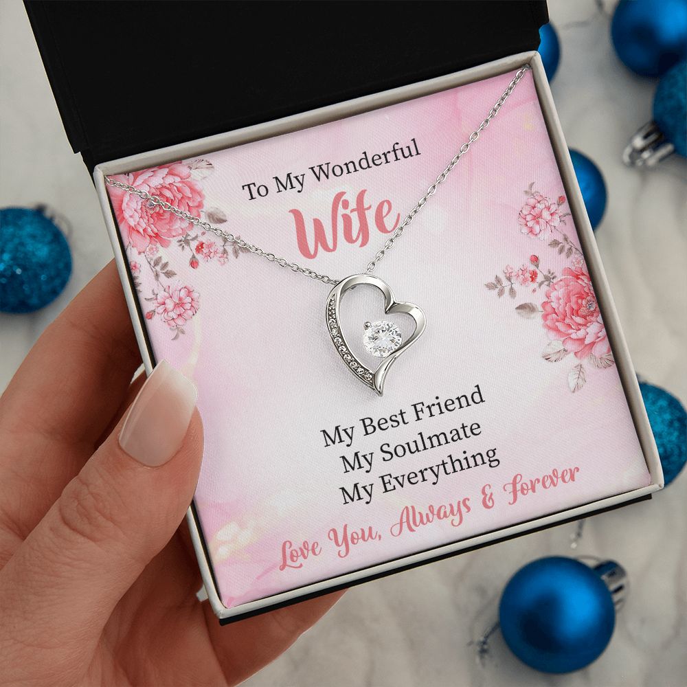 To My Wife My Soulmate Forever Love Necklace