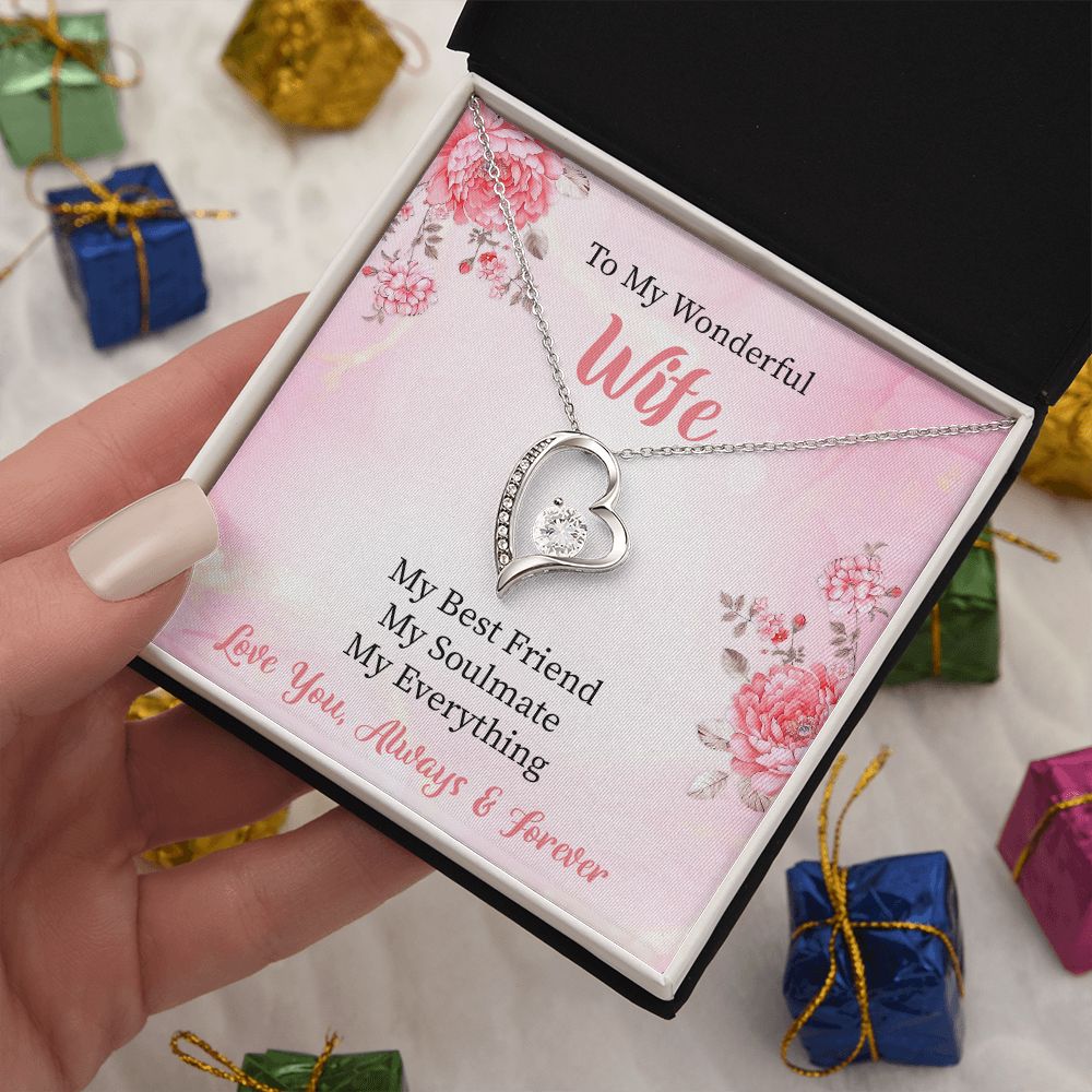 To My Wife My Soulmate Forever Love Necklace