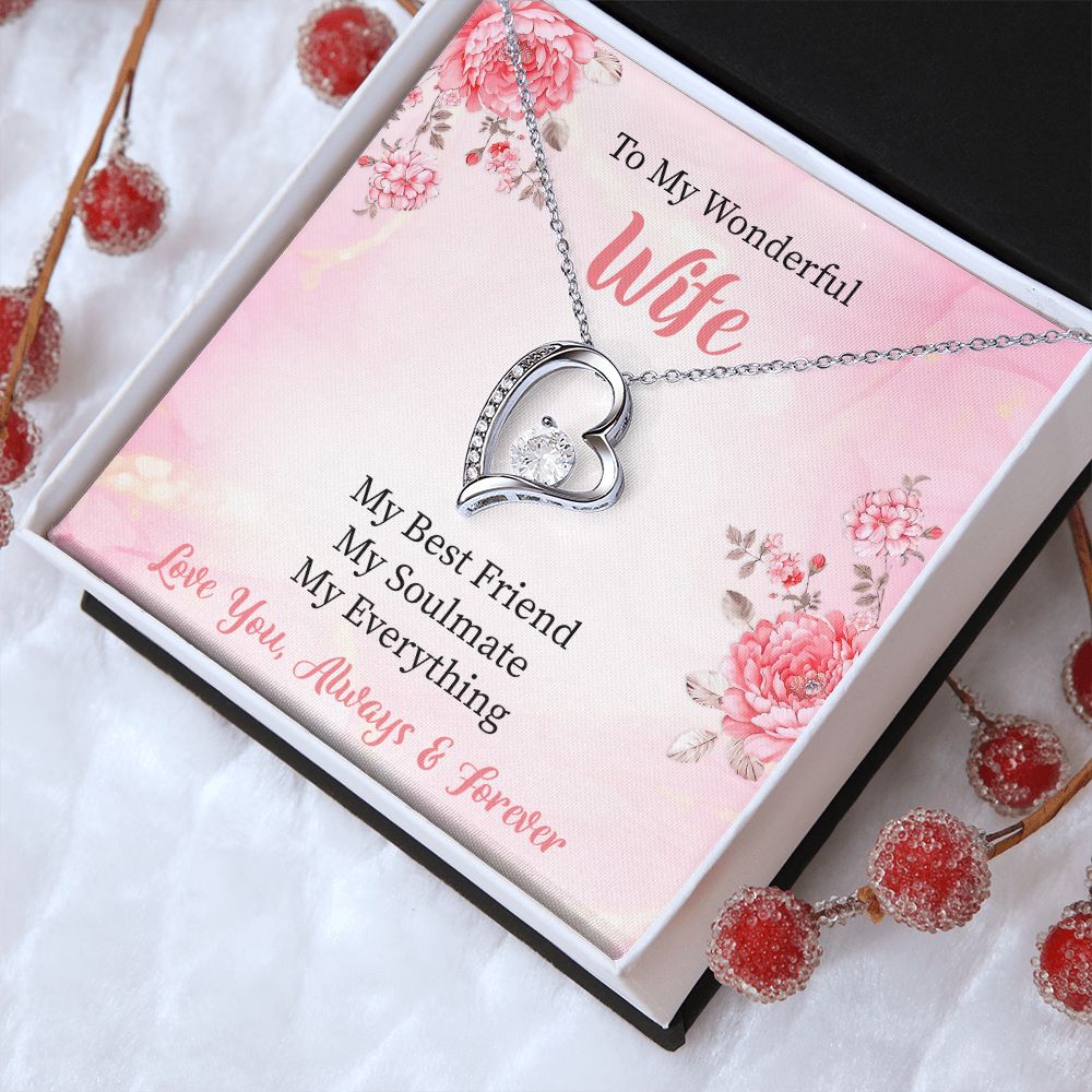 To My Wife My Soulmate Forever Love Necklace