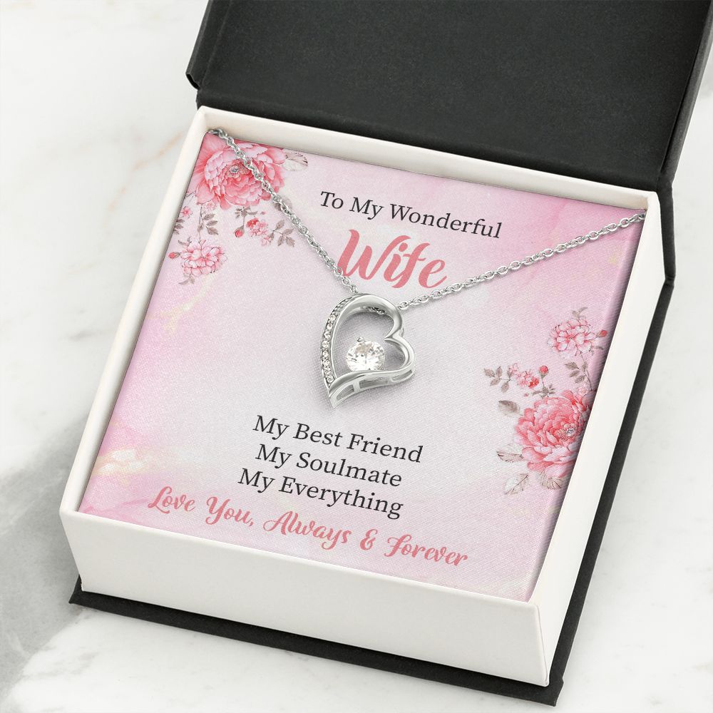 To My Wife My Soulmate Forever Love Necklace